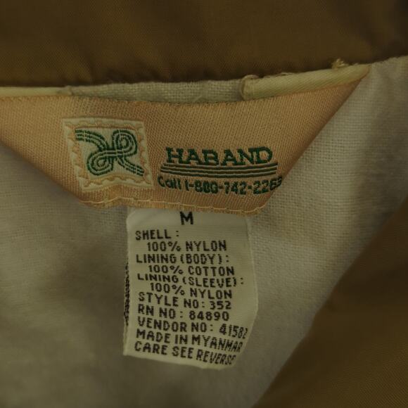 Haband Men’s M Vintage Nylon Windbreaker Jacket Lined Retro Coach Outerwear - Picture 2 of 3